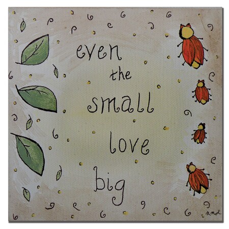 Trademark Fine Art Nicole Dietz 'Love Bug' Canvas Art, 14x14 ND029-C1414GG